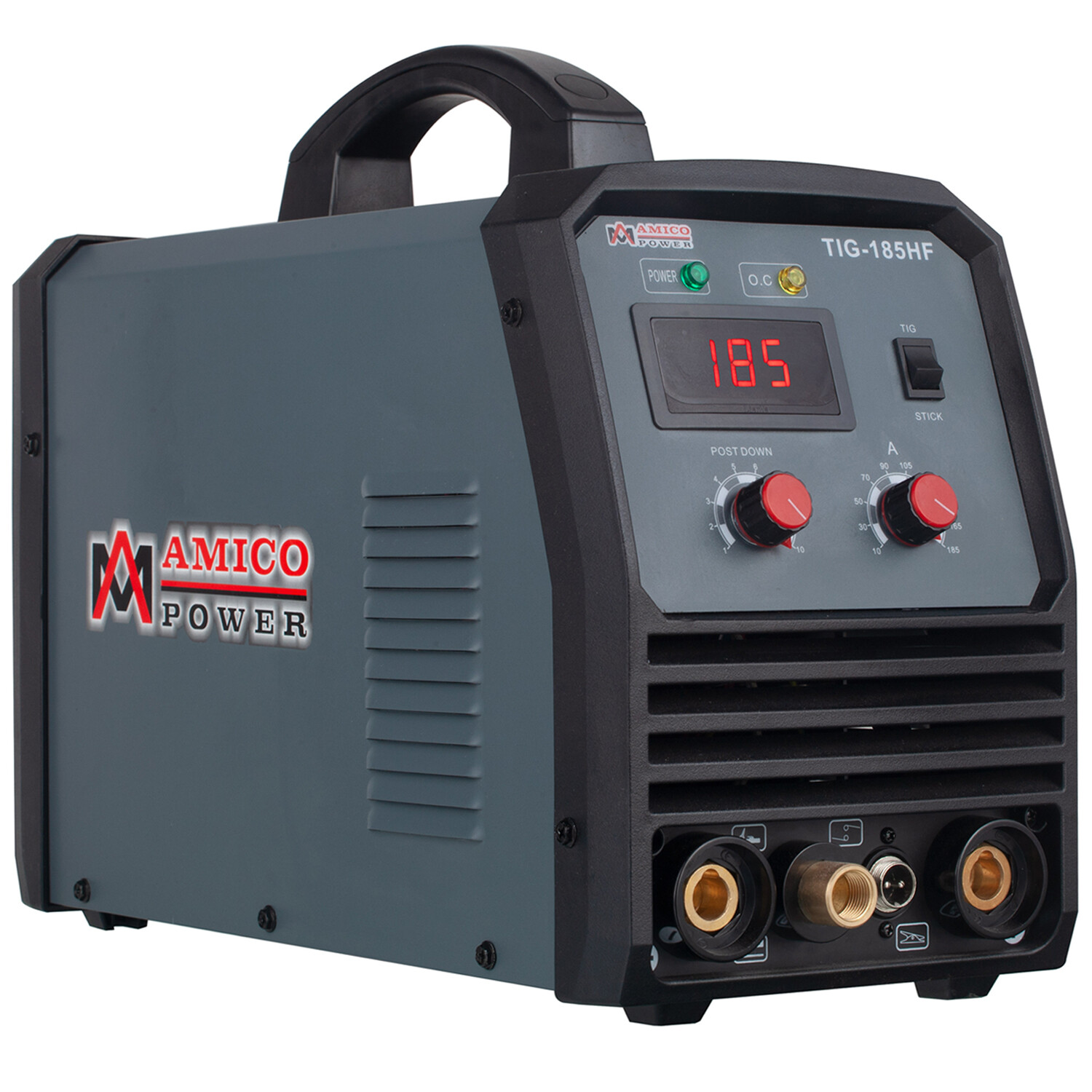Amico TIG-185HF, 185 Amp TIG/ARC/Stick Combo Welder, 100% Start, 80% Duty Cycle.