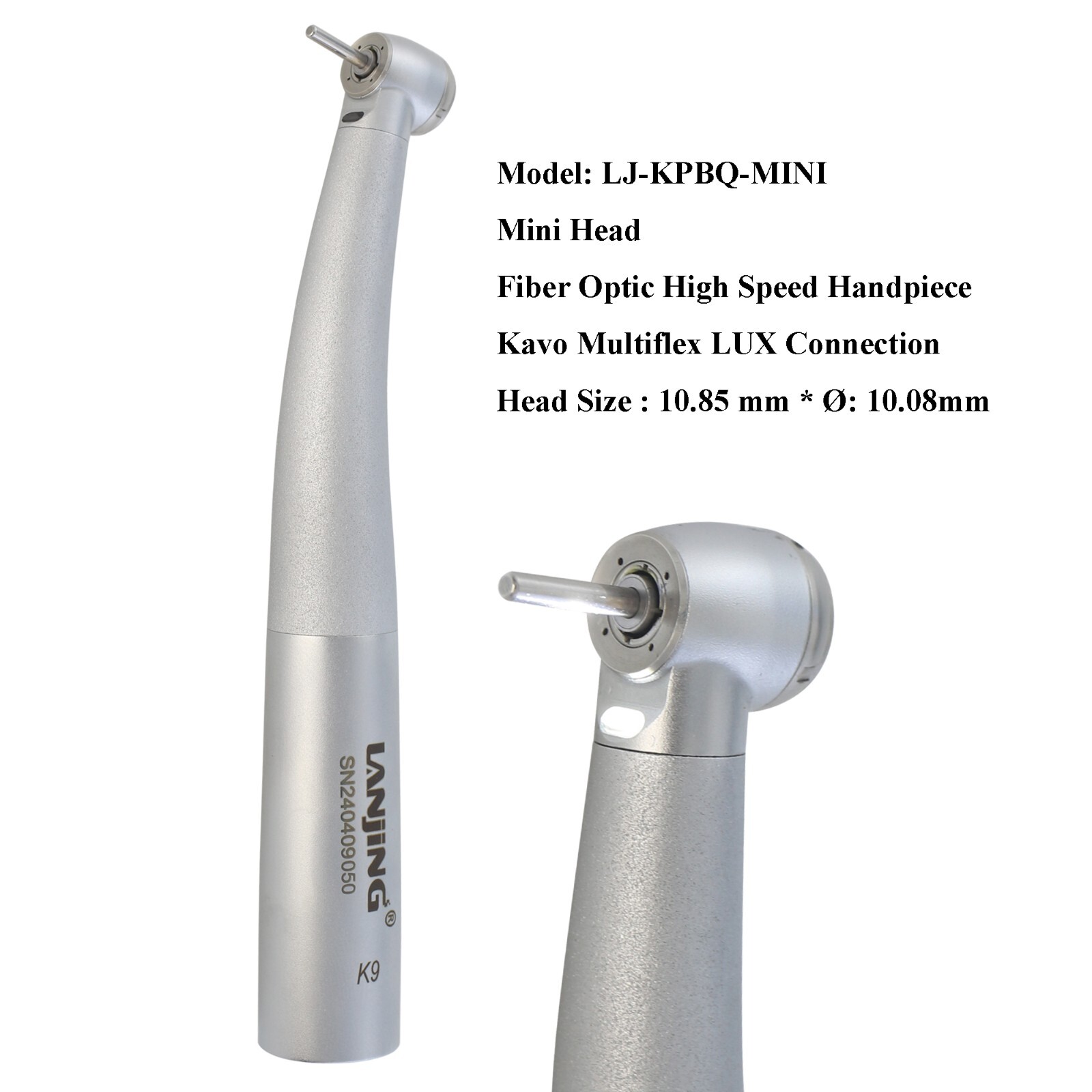 High Speed Handpiece LED Fiber Optic Turbine Mini Head fit Kavo Multiflex LUX