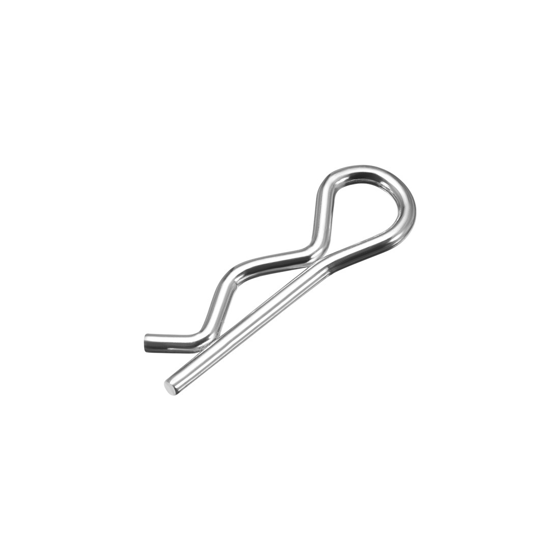 1.6mm x 28mm Carbon Steel R Shaped Spring Cotter Clip Pin Fastener 100Pcs