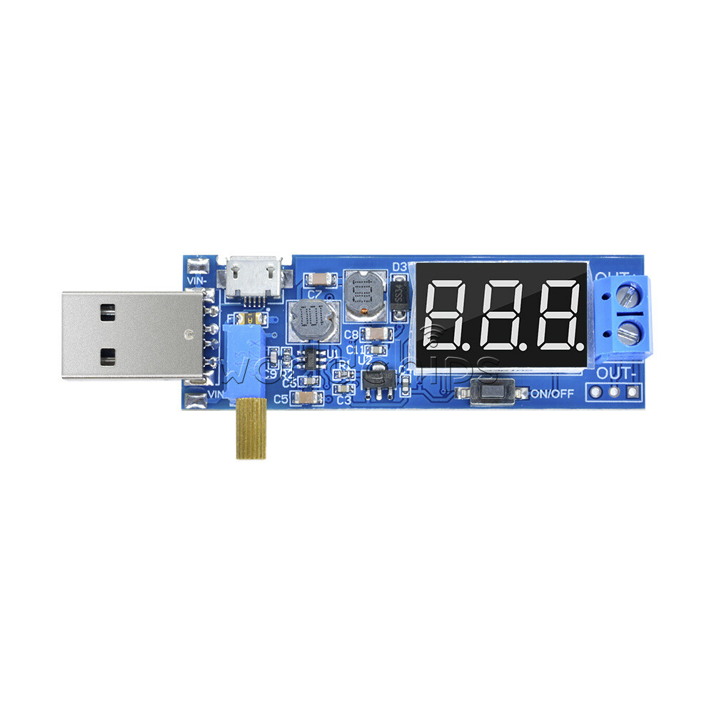 DC-DC 5V to 1.2V-24V USB Step Up Down Adjustable Converter Power Supply Module