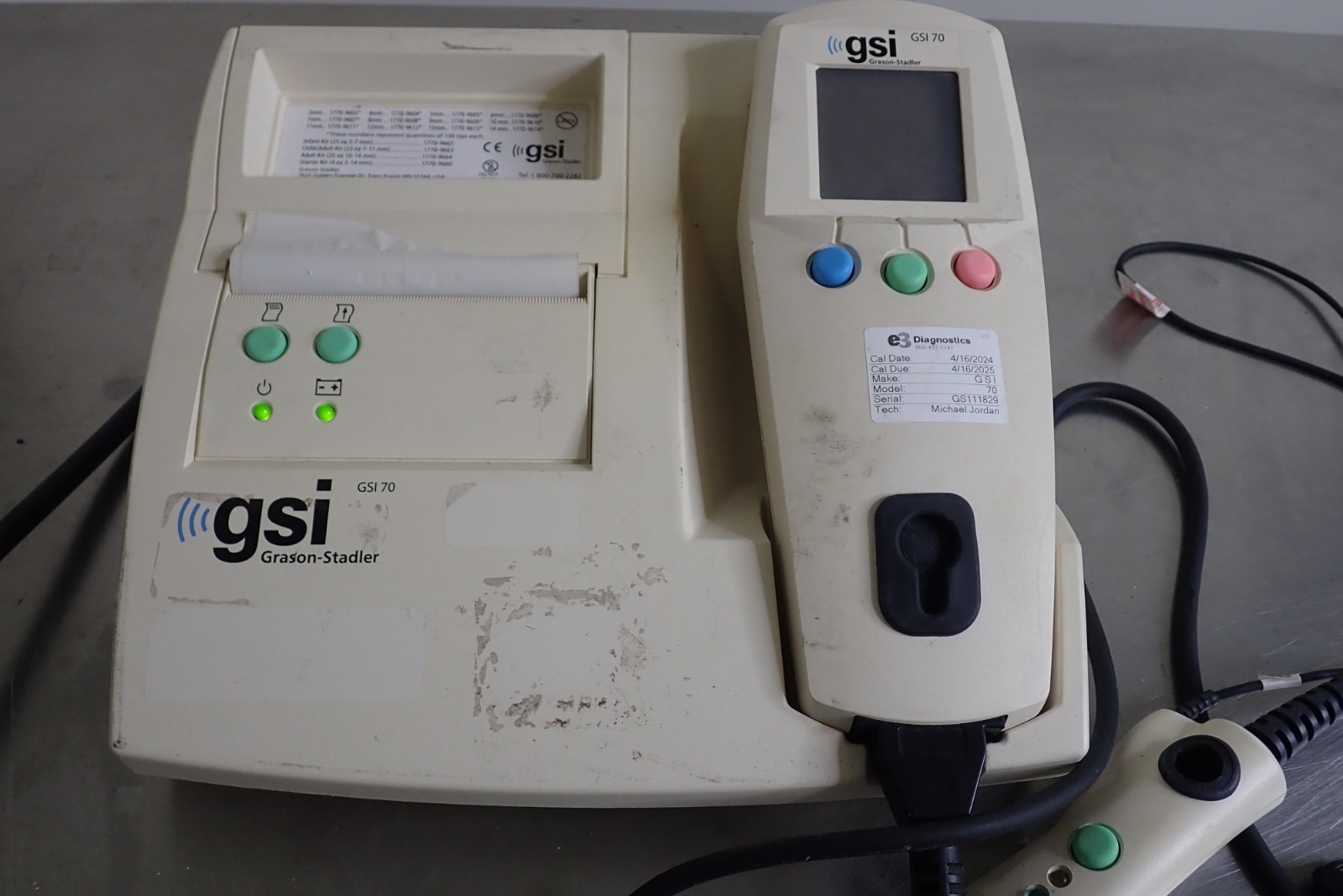 GSI Grason-Stadler 70 Automated OAE Otoacoustic Emissions Screener