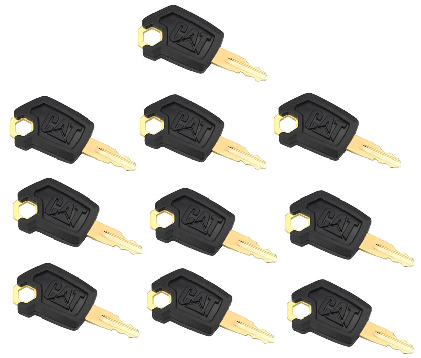 10PCS Ignition Keys 5P8500 5P-8500 for Caterpillar Heavy Equipment CAT Loaders