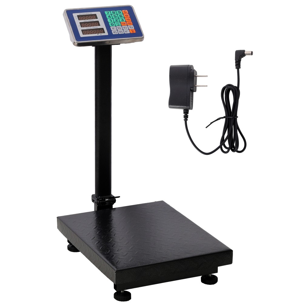 660 Lbs Weight Computing Digital Scale Floor Platform Scale 0.1 Lbs Accuracy