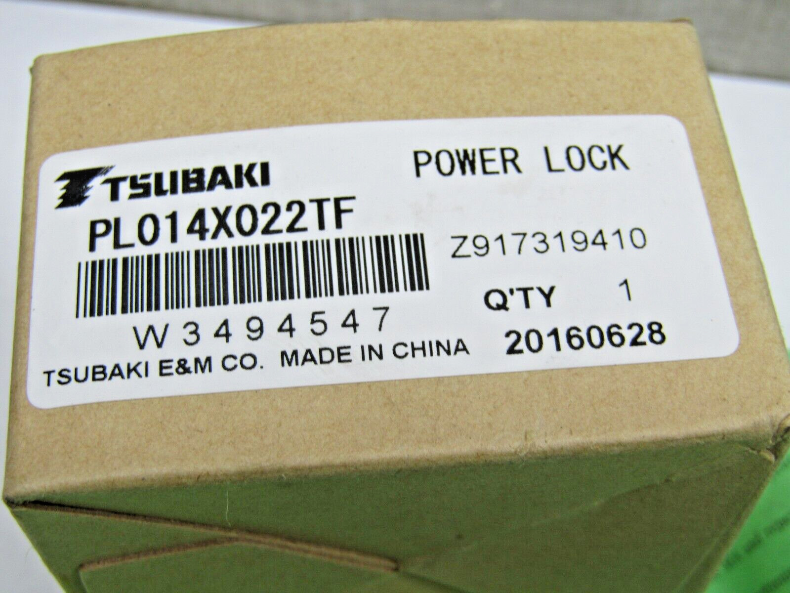 Tsubaki PL014X022TF Power Lock Keyless Bushing