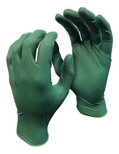 Watson Gloves Green Monkey Nitrile Textured Green Disposable Gloves 100pk Large