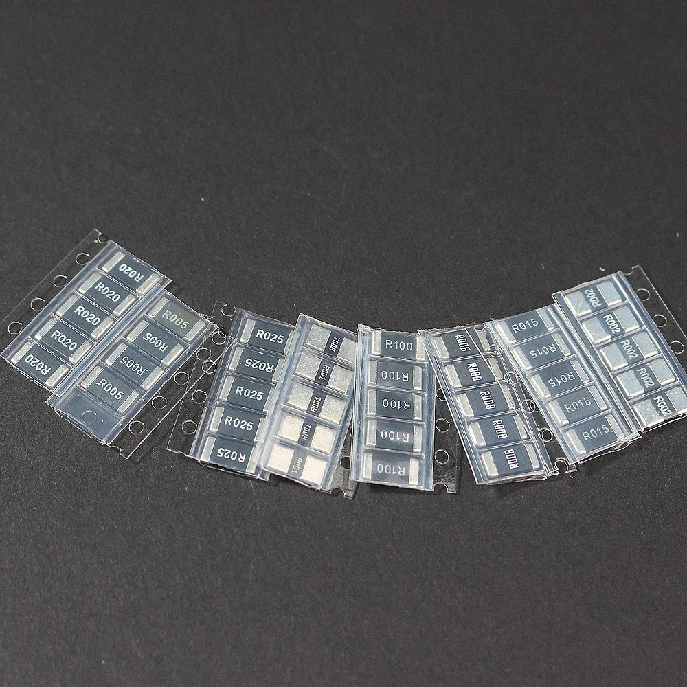50PCS 2512 SMD Resistor Kit 0.01Ω-1Ω 1% Low Resistance Set