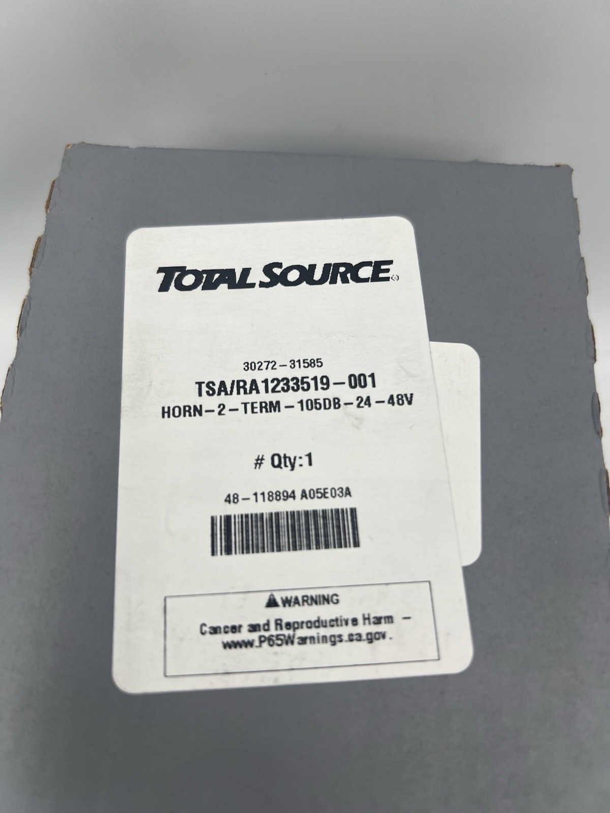 New NOS Total Source TSA/RA1233519-001 HORN-2-TERM-105DB-24-48V