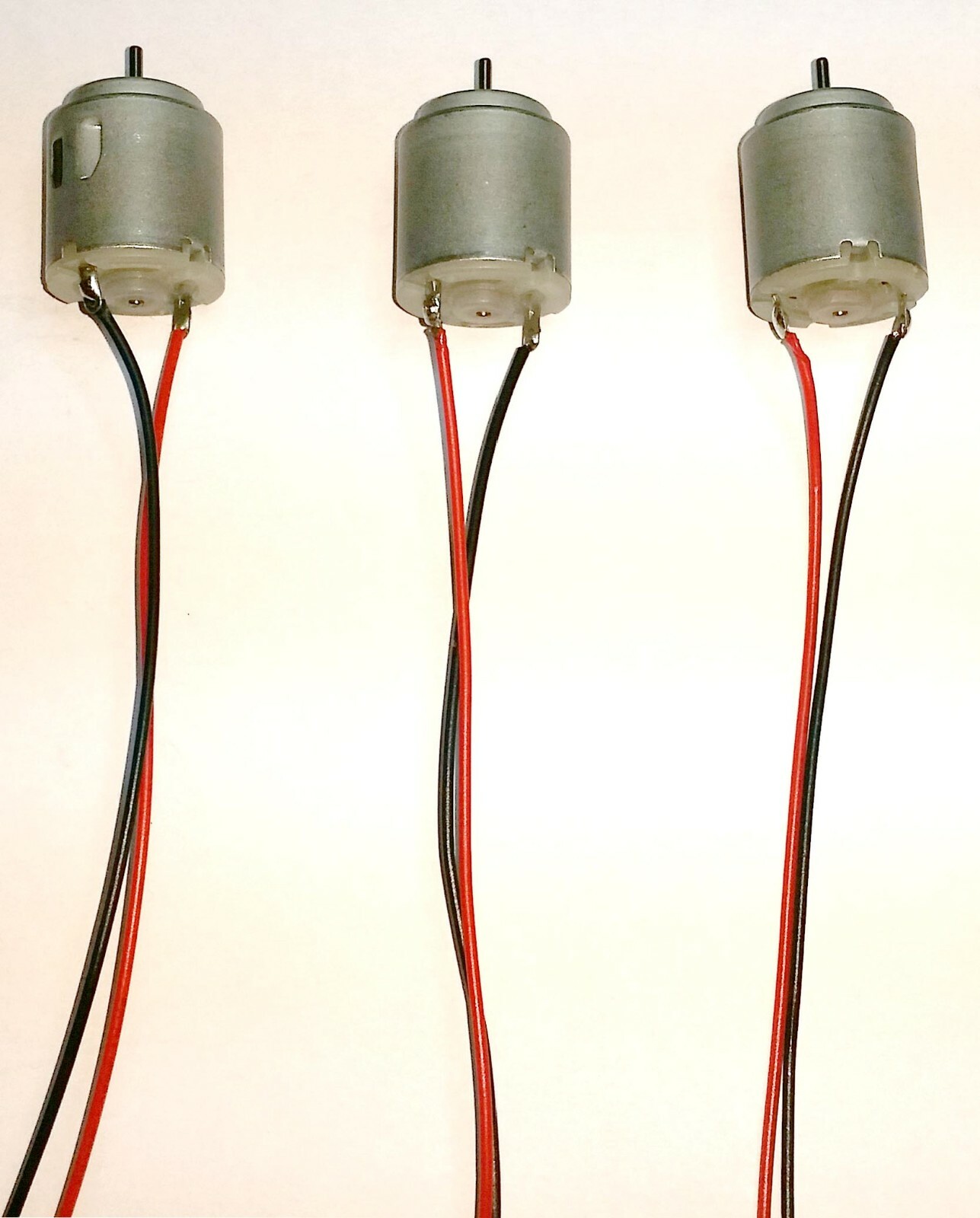 3 X MiniMicro 260 Motor DC 3V-6V 21800 RPM High Speed, 24mm Diam. DIY Toy Car