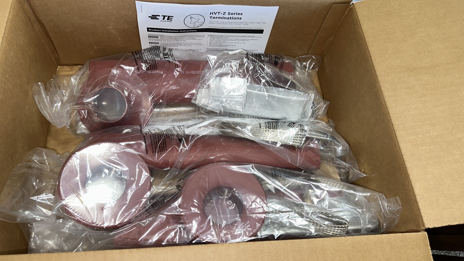 Termination Kit Raychem HVT-Z-153-SG 15kV 3 Tips New 2024 Electrical Supplies