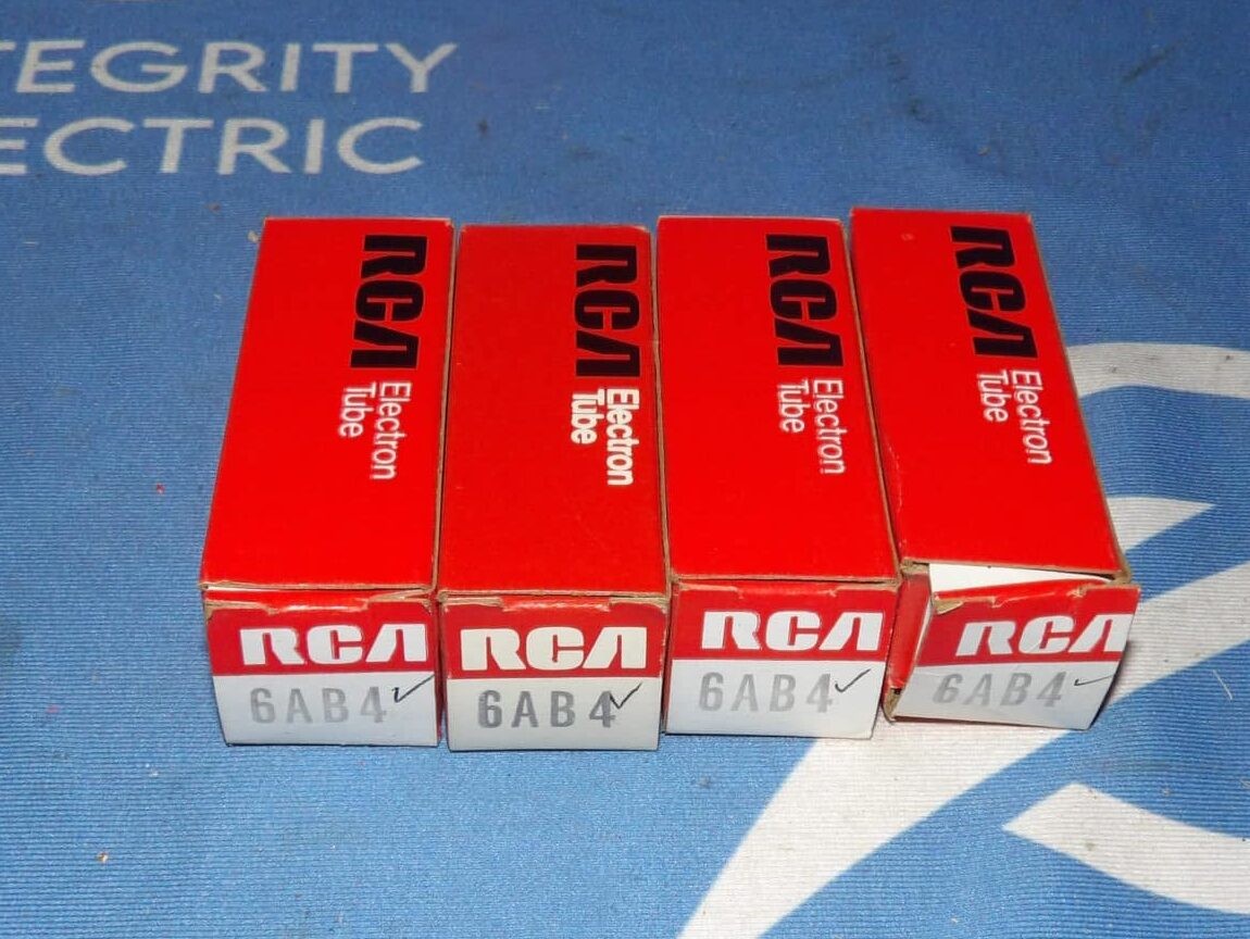 Lot of 4 NIB RCA 6AB4 Electron Vaccum Tubes + 90 Day Warranty