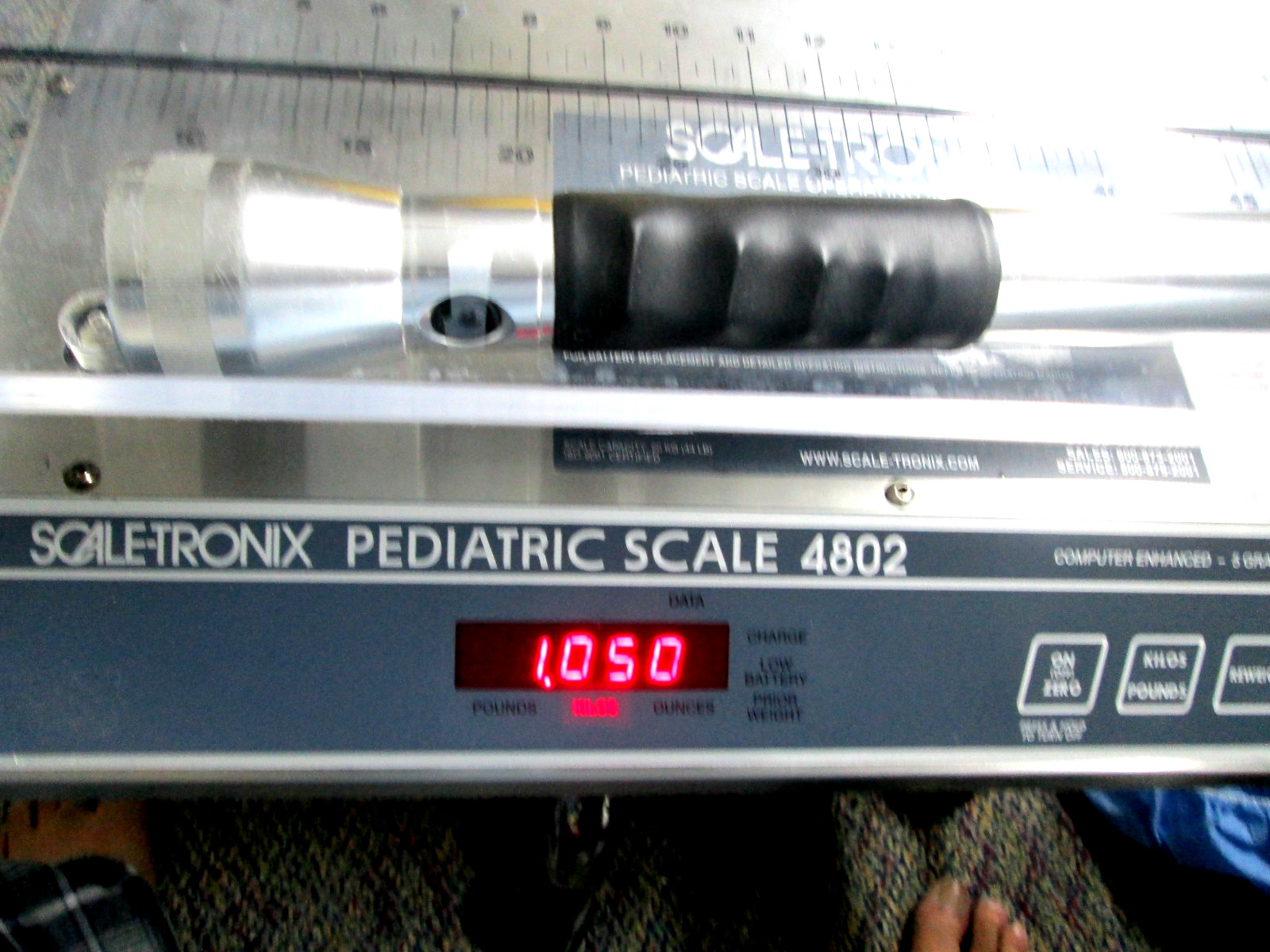 SCALE-TRONIX 4802 PEDIATRIC SCALE WITH TRAY – NO CART