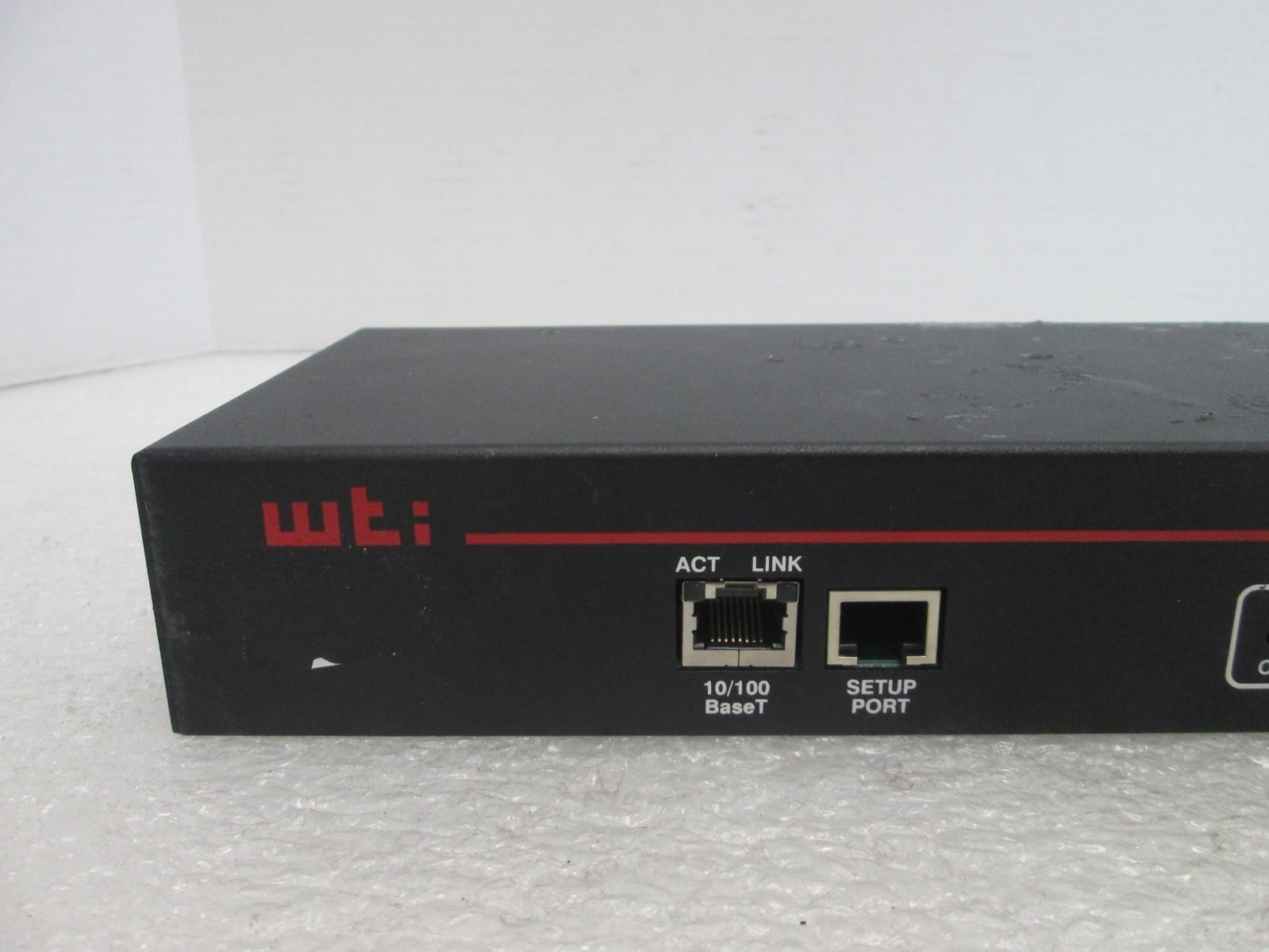 WTI NPS-4HS15-1 NETWORK POWER SWITCH RESET TO FACTORY DEFAULT