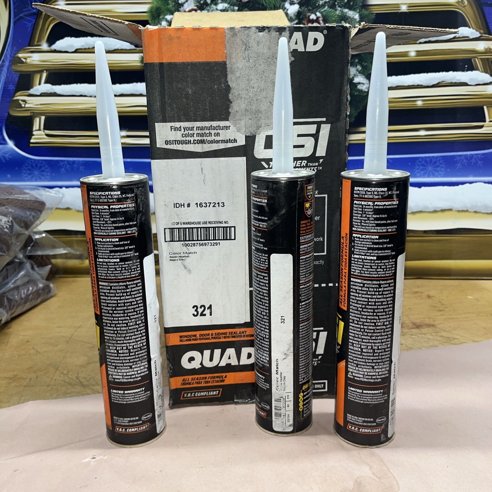 3 Pack OSI Quad 321 Heather/Clay
