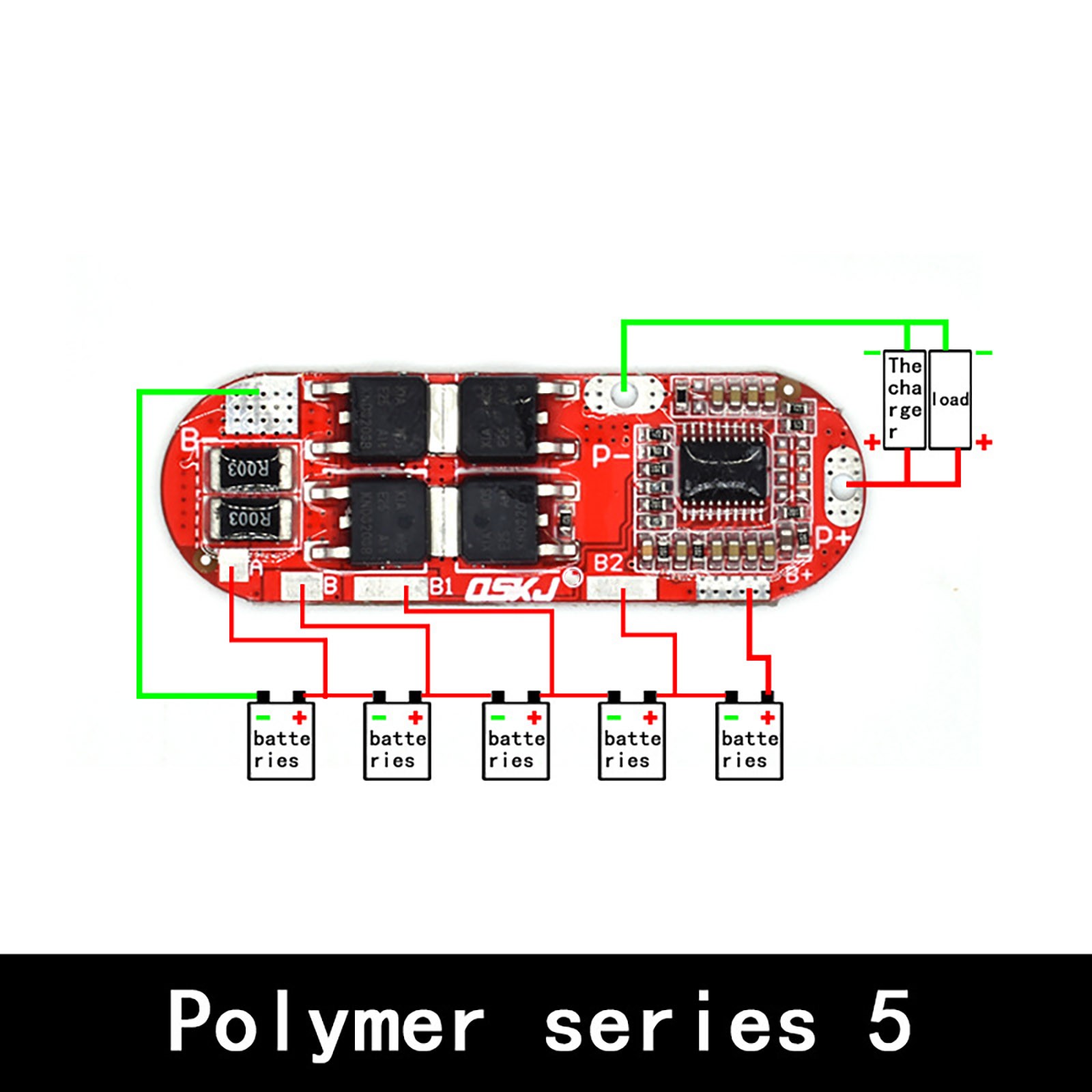 Replacement 4pcs 5S 25A BMS Board for 18650 Li-polymer Battery Maintenance Part