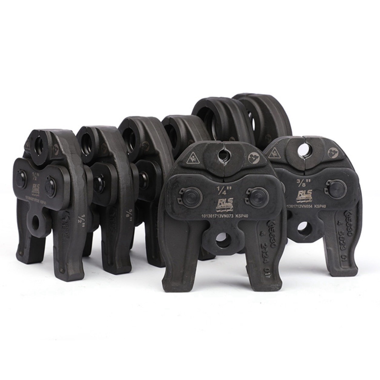 RLS 19KN 8-JAW SET – Sizes 1/4″, 3/8″, 1/2″, 5/8″, 3/4″, 7/8, 1-1/8″, and 1-3/8″