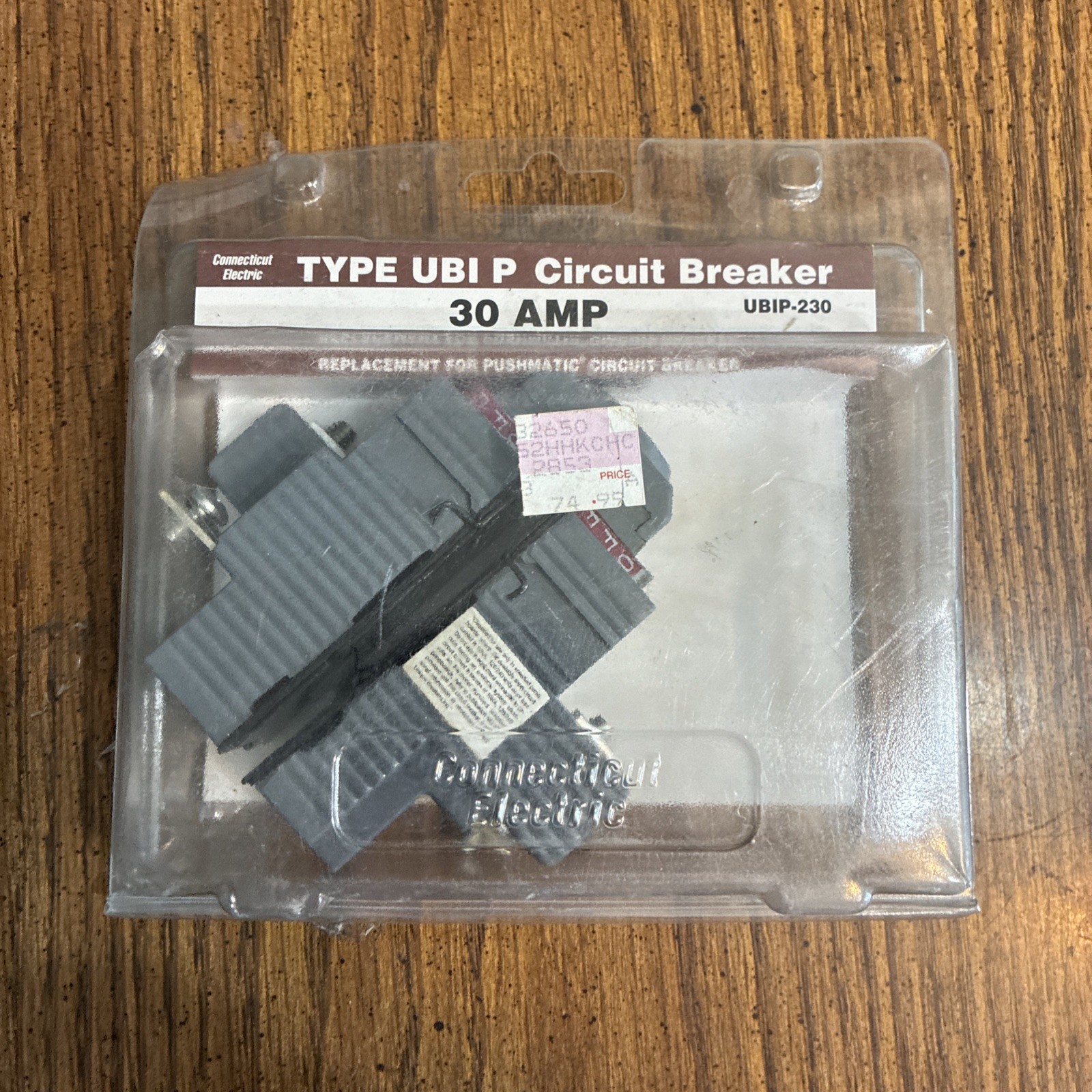 Connecticut Electric Circuit Breaker Type UBIP 2P 30A 10kA 120/240V VPKUBIP230