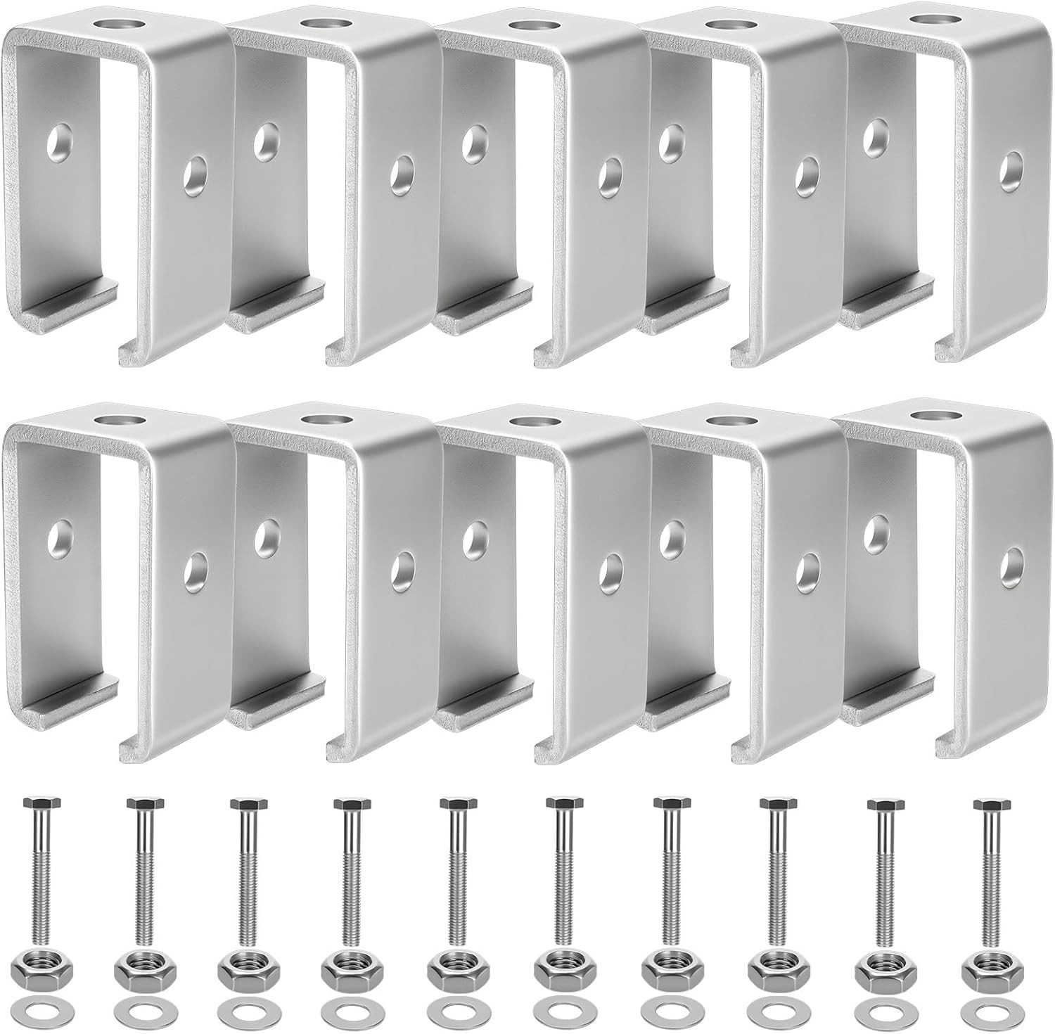 20 Pack Heavy-Duty Channel Trolley Track Hanger Bracket for UNISTRUT Strut Chann