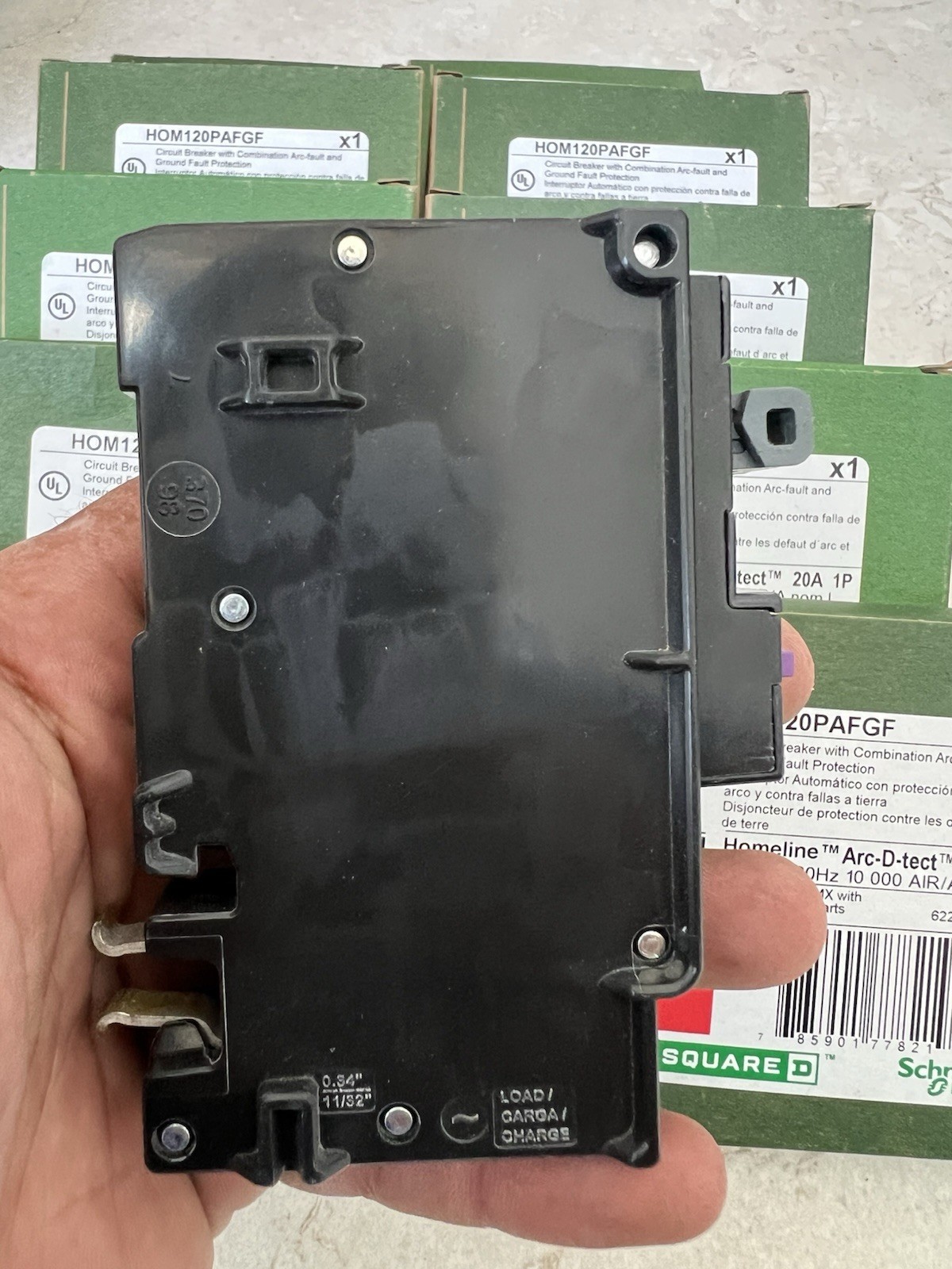 10x Square D Hom120PAFGF Hom120pdf QO120PAFGF Circuit Breaker 20A 1-Pole 120V
