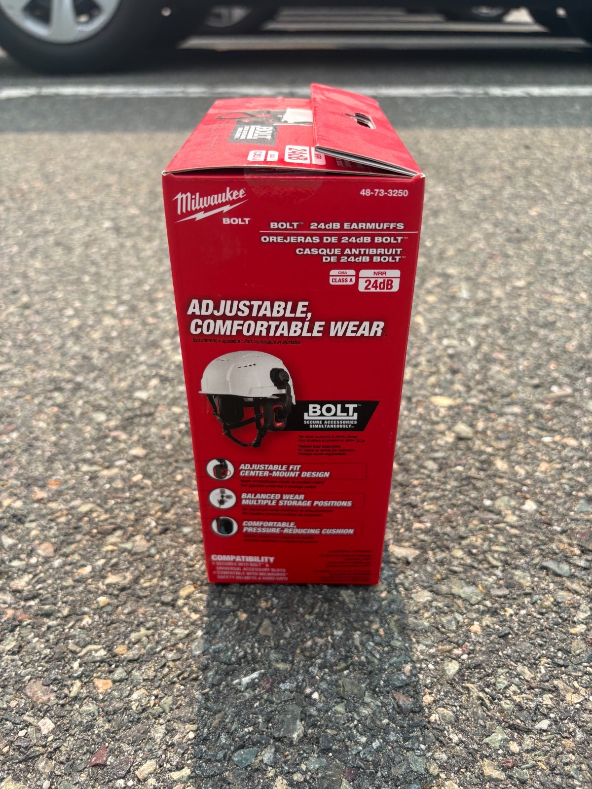 Milwaukee 48-73-3250 BOLT 24dB Earmuffs NRR Hearing Protection Hard Hat New