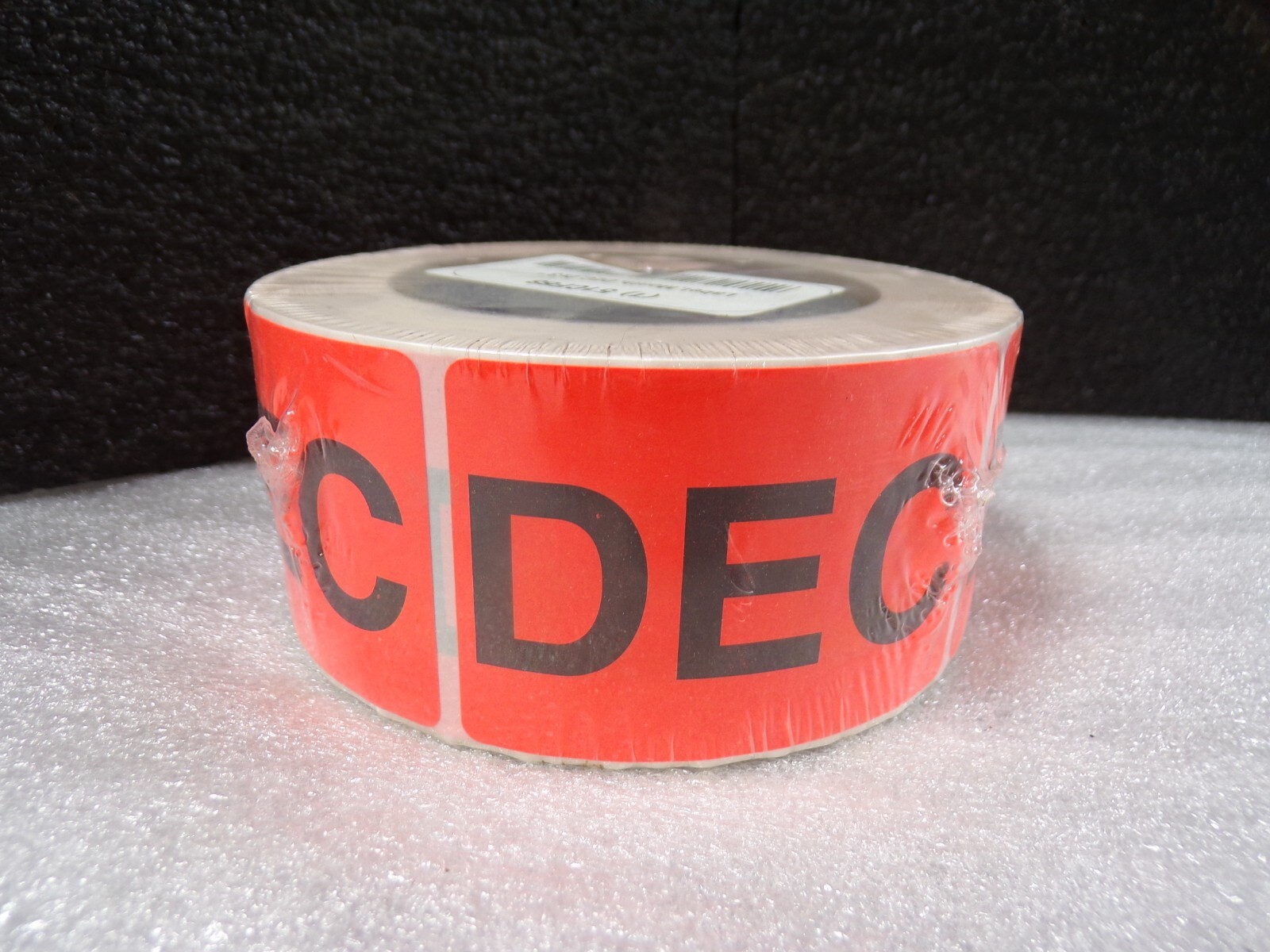 Tape Logic Months of the Year Label, “DEC”, 2″x3″, Fluorescent Red, 500/Roll (G)