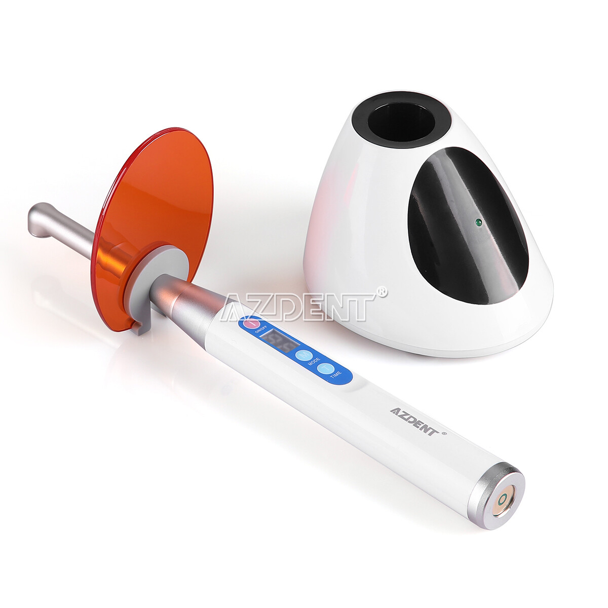 AZDENT Dental Cordless LED Curing Light 1 Second Cure Lamp 2300mW
