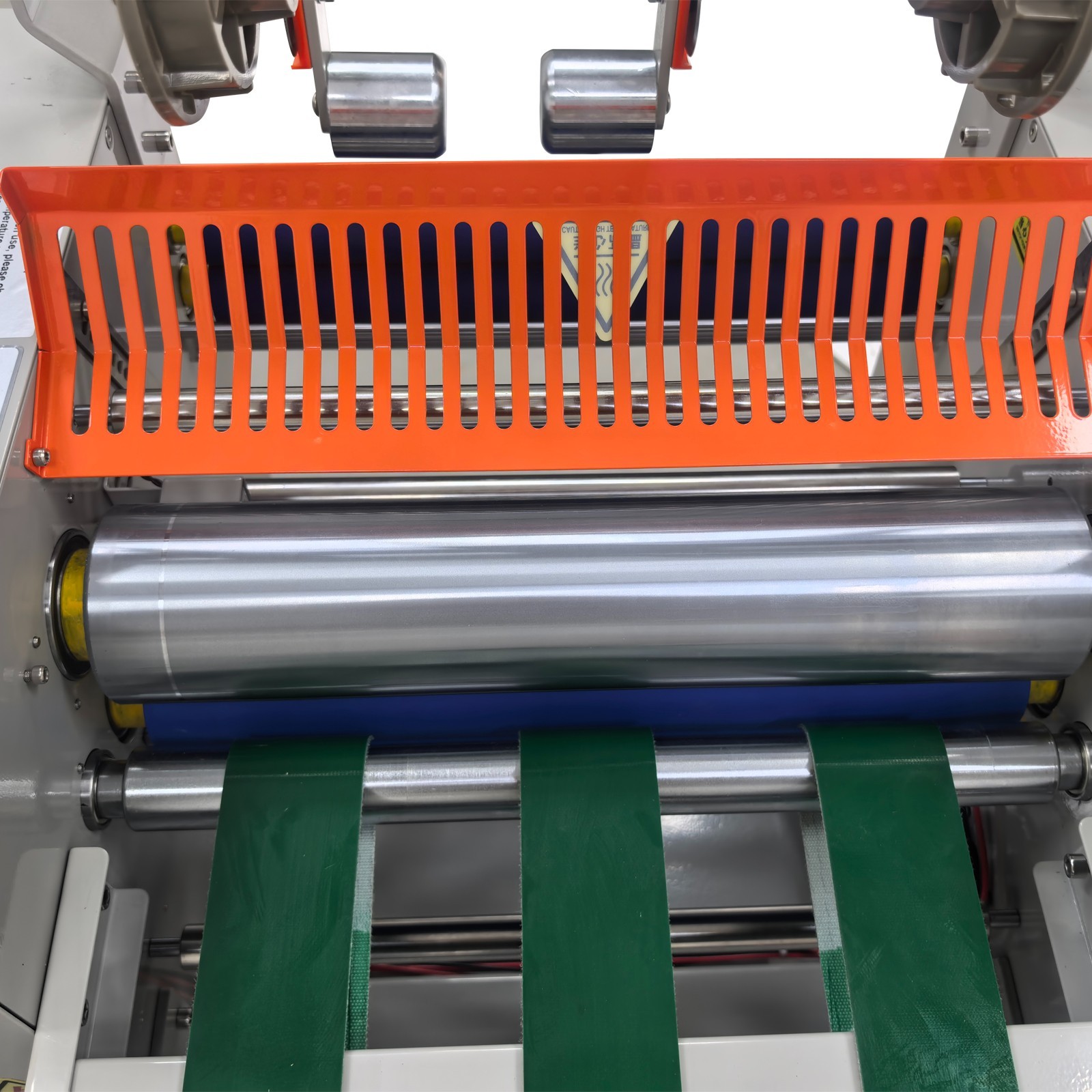 110V 32CM/12.6″ Vertical Roll Laminator Machine with Conveyor Belt, Cold Hot Ste
