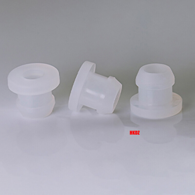 Clear Grommet Snap-On Open Silicon Rubber Hole Plug Bung Wire Cable Protect Bush