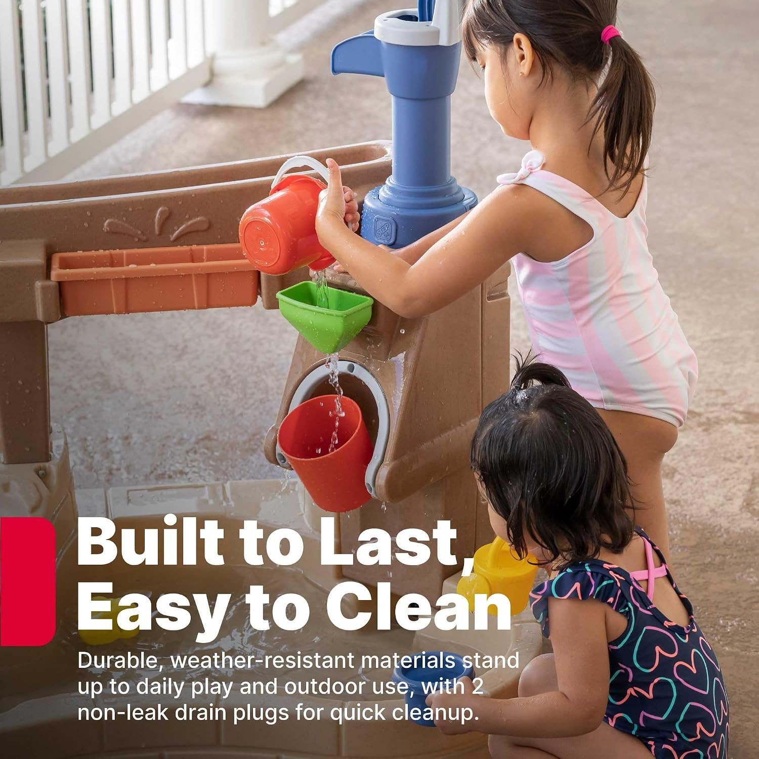 Step 2 Pump & Splash Discovery Pond Water Table, Kids Water Sensory Activity Poo