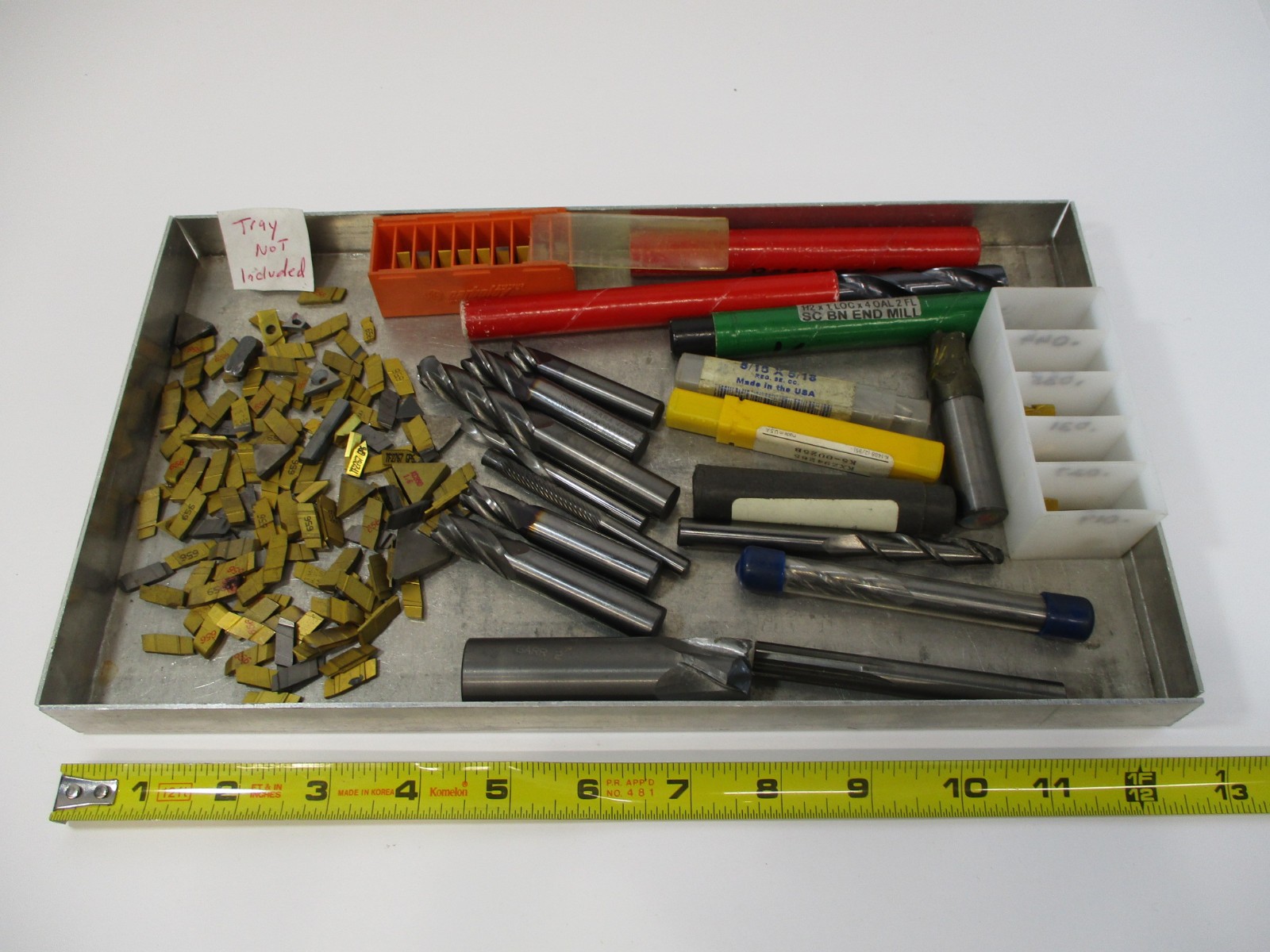 5 POUNDS + of CARBIDE Tungsten Usable & Scrap Inserts, Endmills, Drills MORE 5#
