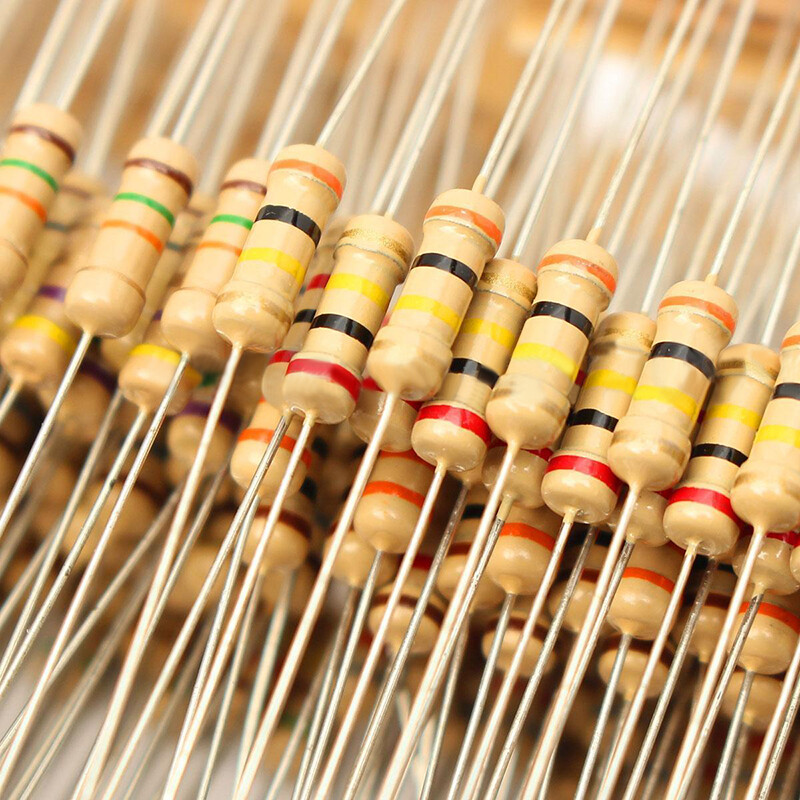 1000Pcs 1/2W 100 Values 1Ω – 10MΩ Assorted Carbon Film Resistors Assortment Kit