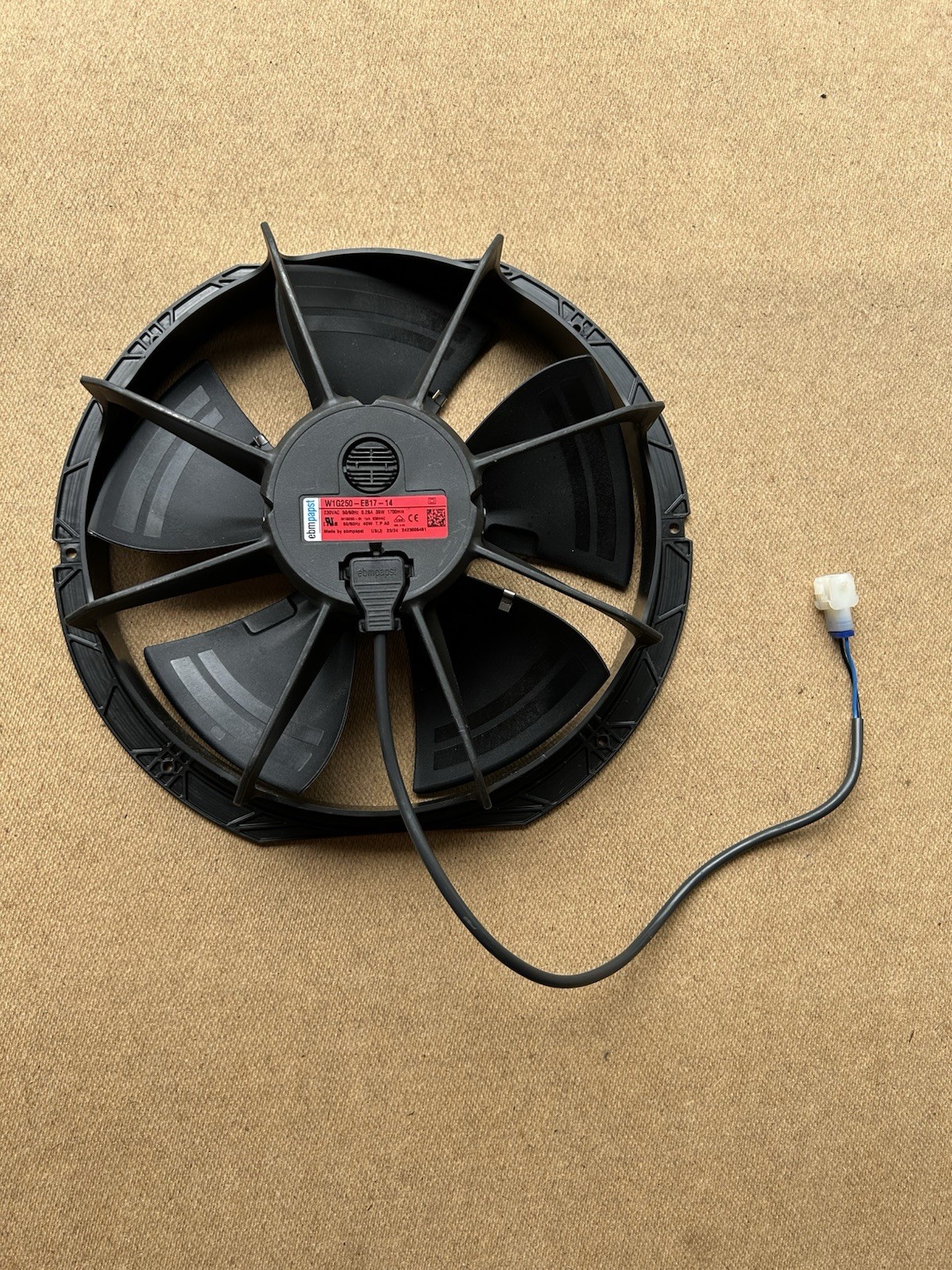 New EBM-PAPST 0.28A 35W W1G250-EB17-14 Industrial HVAC EC Fan 50/60Hz 230V Axial