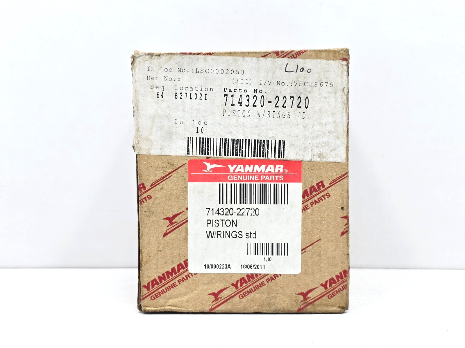 714320-22720 YANMAR PISTON WITH RINGS FOR L100 L100N2 L100N5 L100N6 ENGINES