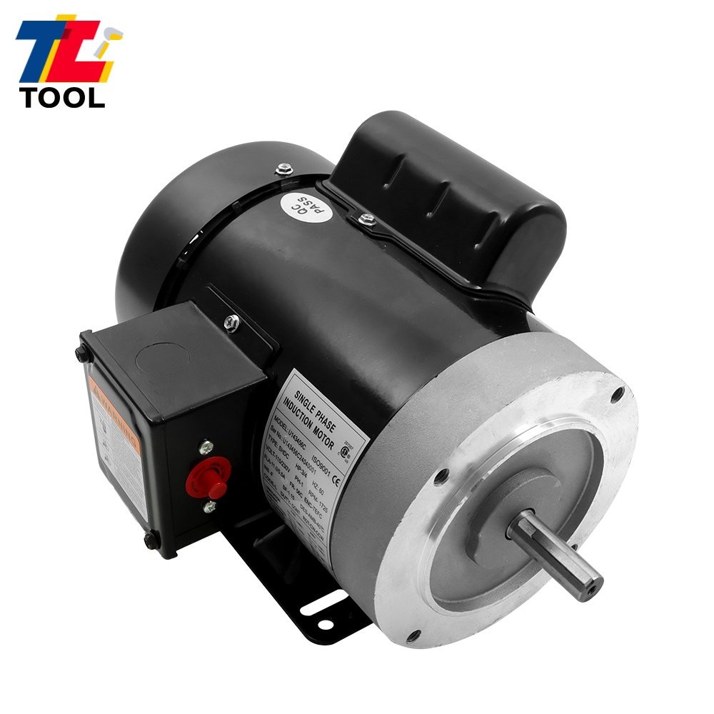 3/4 HP Electric Motor Single Phase 1725 rpm 5/8» shaft 115V/230V 56C Frame
