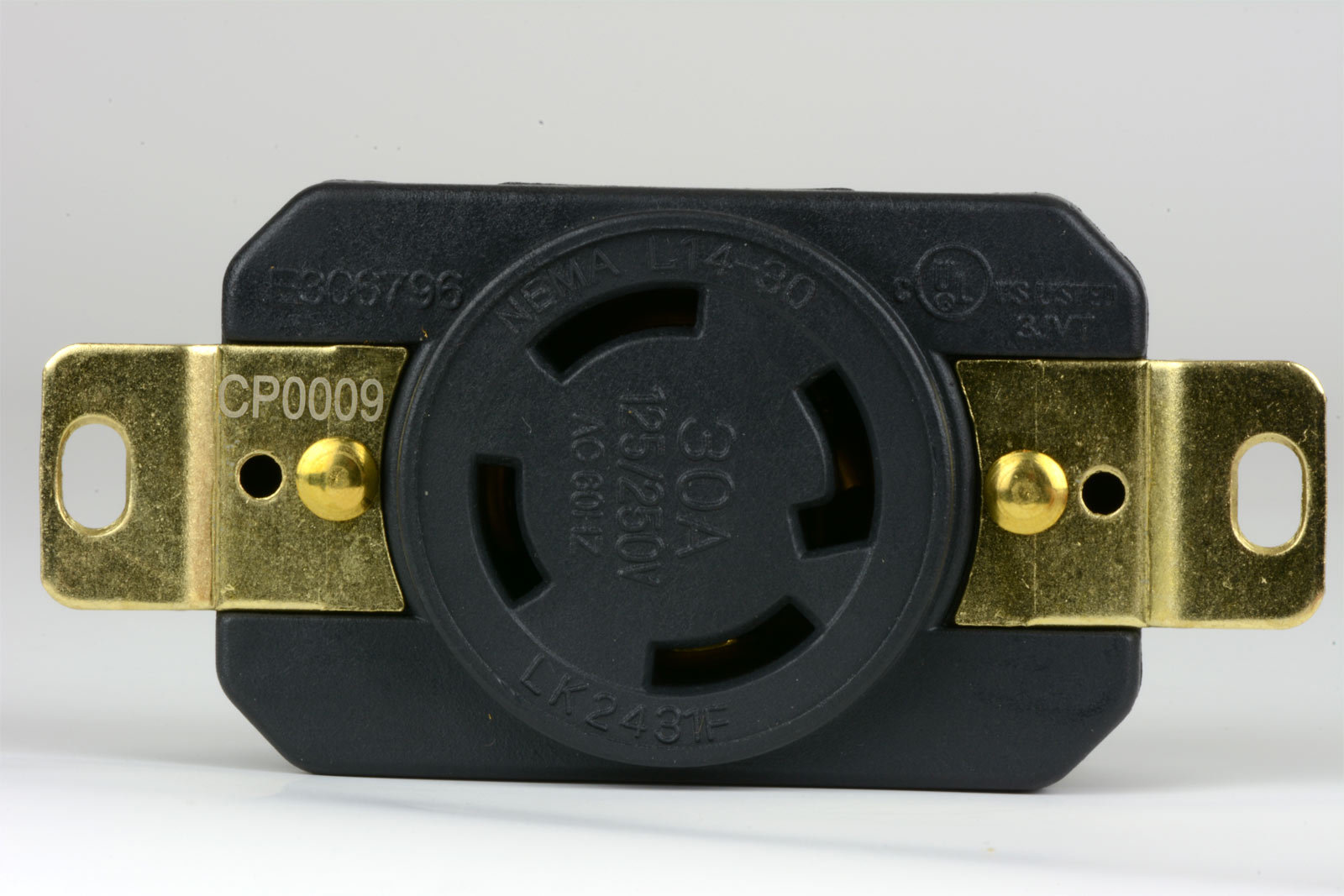 TEMCo NEMA L14-30R Female Receptacle 30A 125/250V Locking UL for Generator