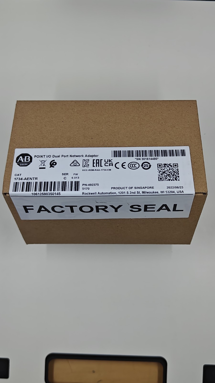 New Factory Sealed AB 1734-AENTR /C Point I/O Dual Port Network Adaptor