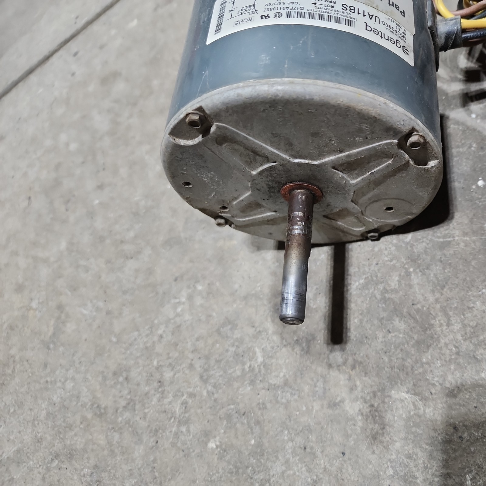 GQ52-GENTEQ 5KCP39EG CONDENSER FAN MOTOR 1/5HP 200/230V 1100RPM 1.1A UA11BS