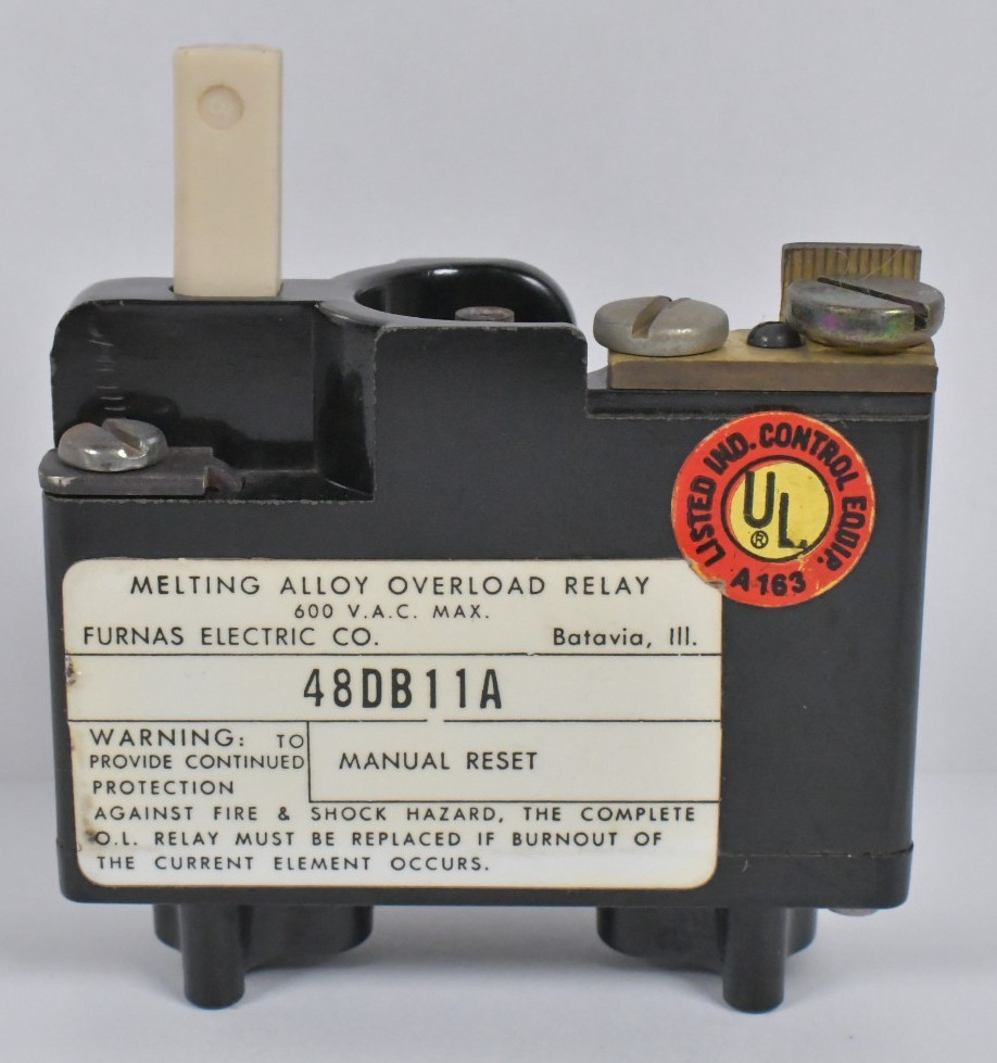 New Old Stock FURNAS 48DB11A Thermal Melting Alloy Overload Relay
