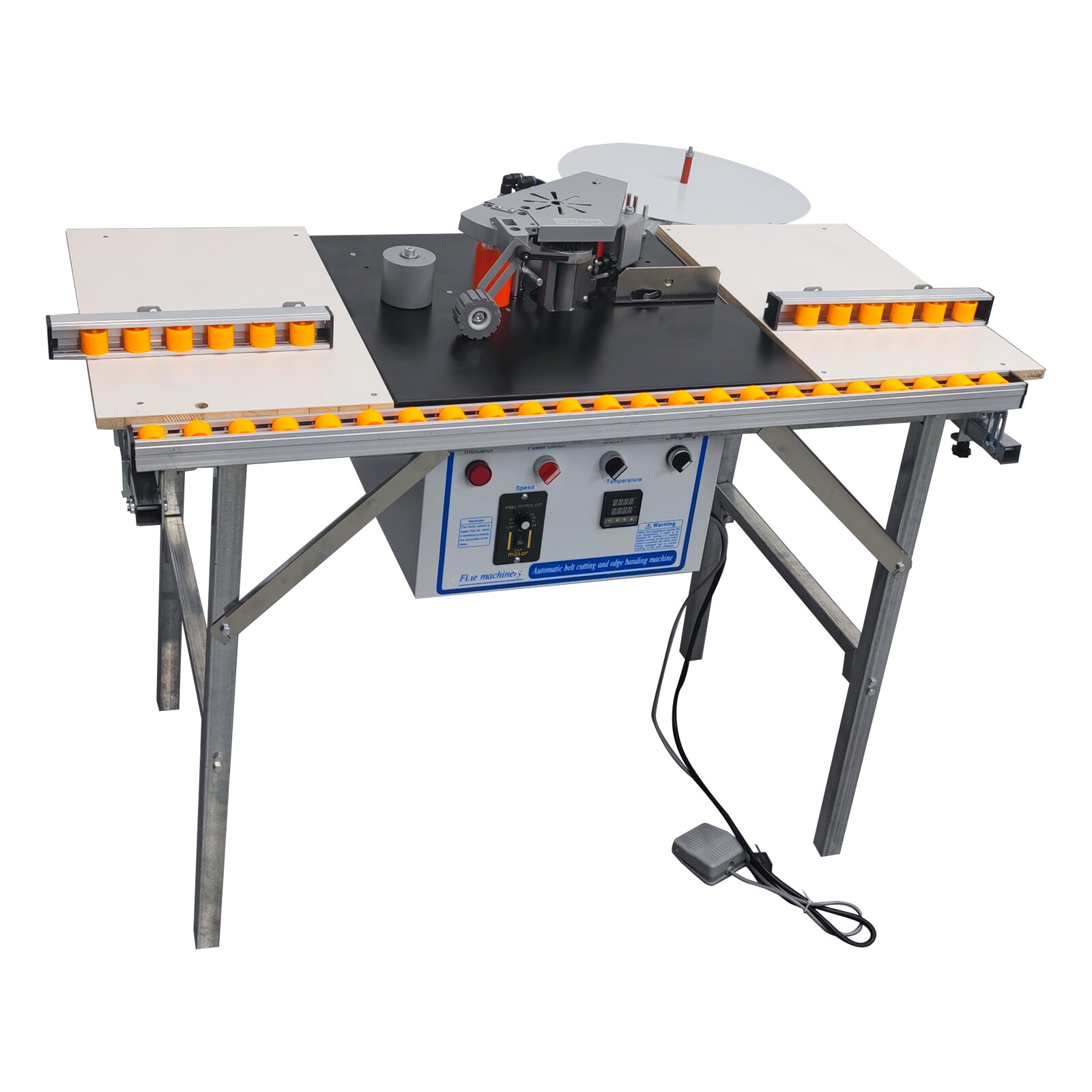 Automatic Edge Bonding Machine Curve & Straight Woodworking Edge Trimming 110V