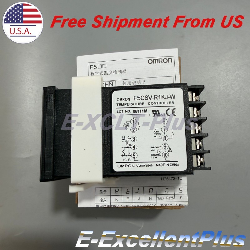 New For Omron E5CSV-R1KJ-W Digital Temperature Controller E5CSVR1KJW USA Stock