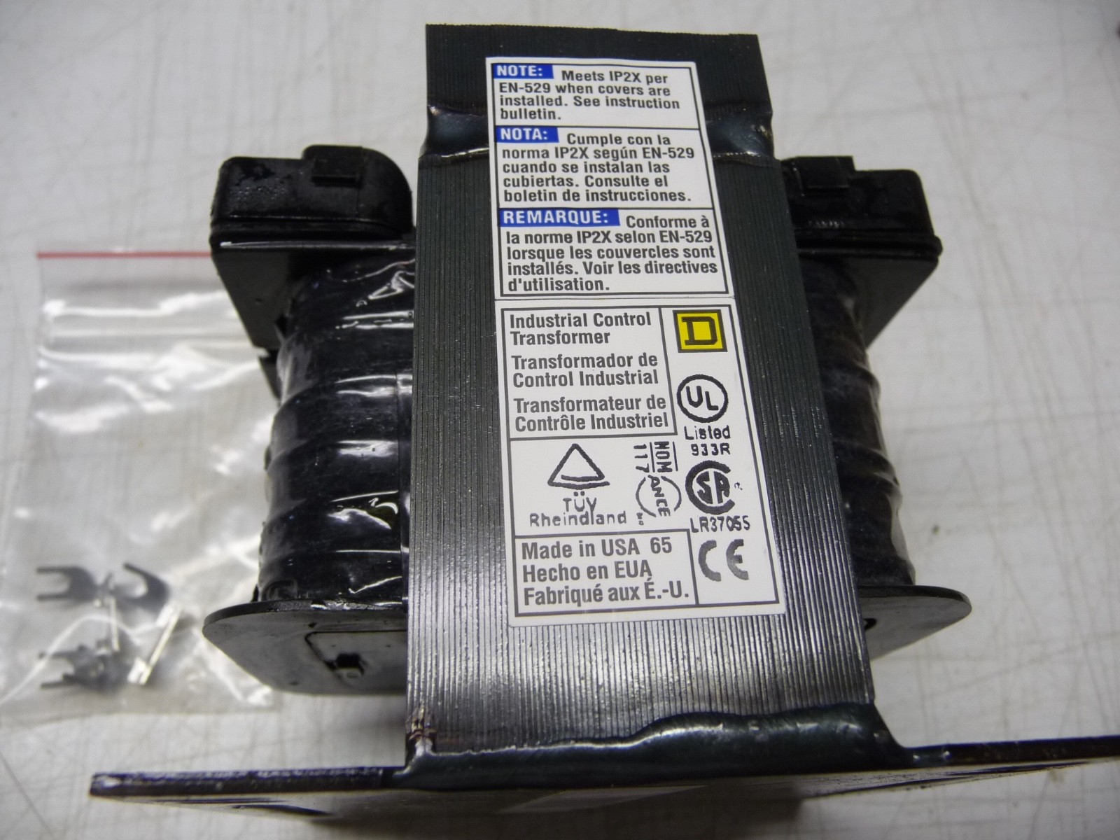 Square D, SQ-D, Control Transformer, 9070200D2, 240/480 – 24 Vac, 200 VA, New