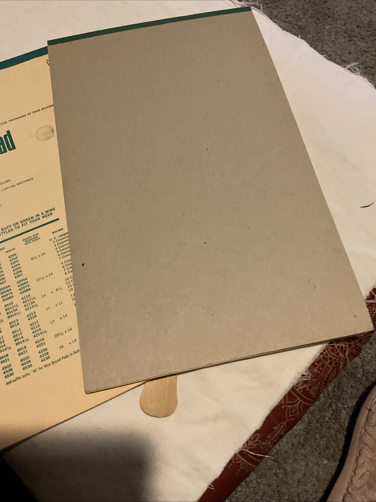 2 Vintage Boorum & Pease Accounting Columnar Pads 5 Columnar #4905 & 8905