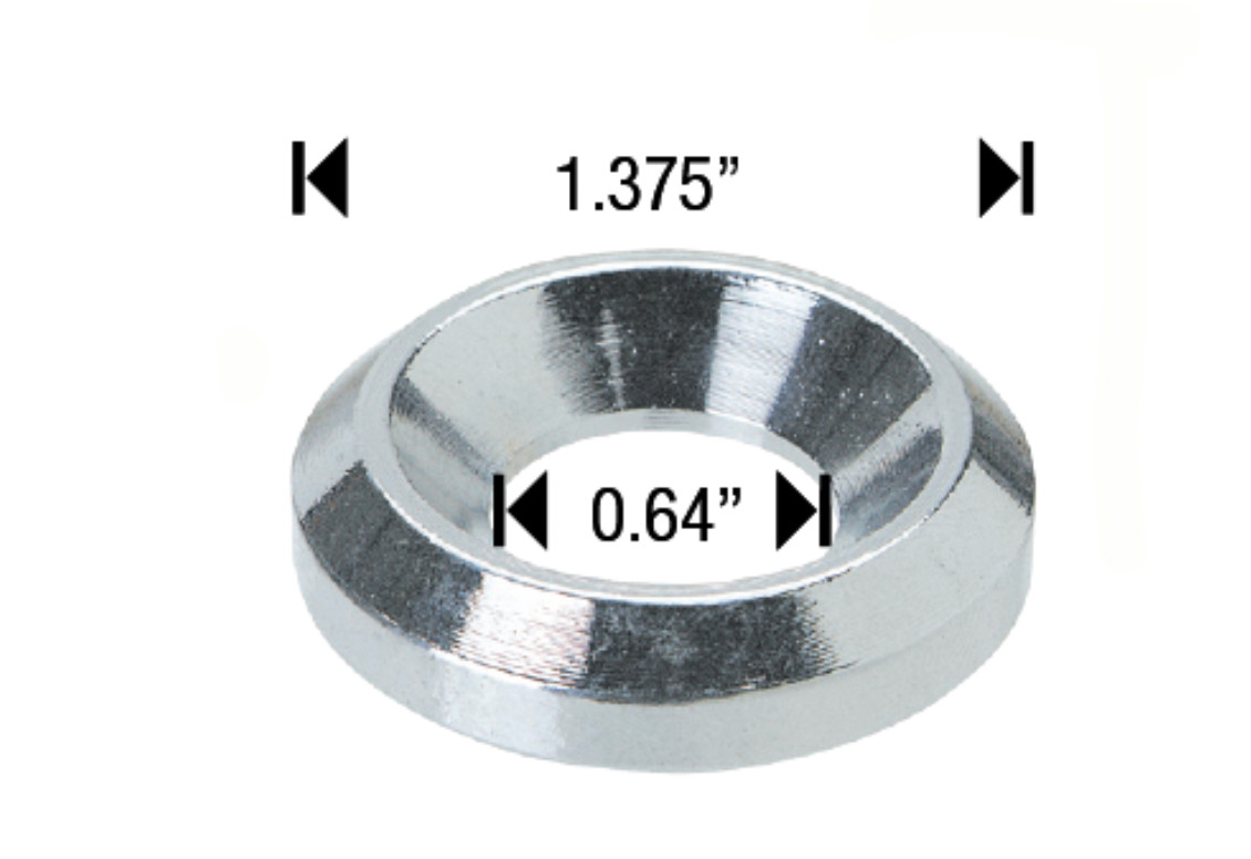 20 Pack Dually Washer For Dually Wheel Rims Centered Hole ID: 0.64″ OD: 1.375″