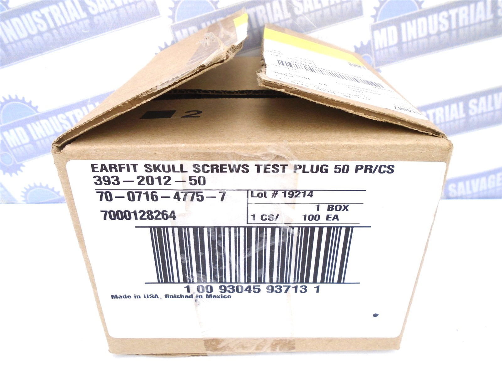 (50 Pair) 3M – 393-2012-50 – E-A-Rfit SKULL SCREWS Test PLUGS – (NEW in CASE)