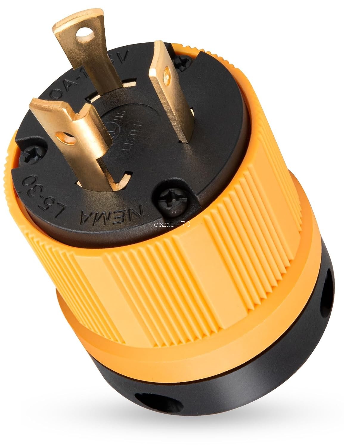 30A 125V NEMA L5-30P Generator Locking Plug UL Listed for RV Marine Caravans