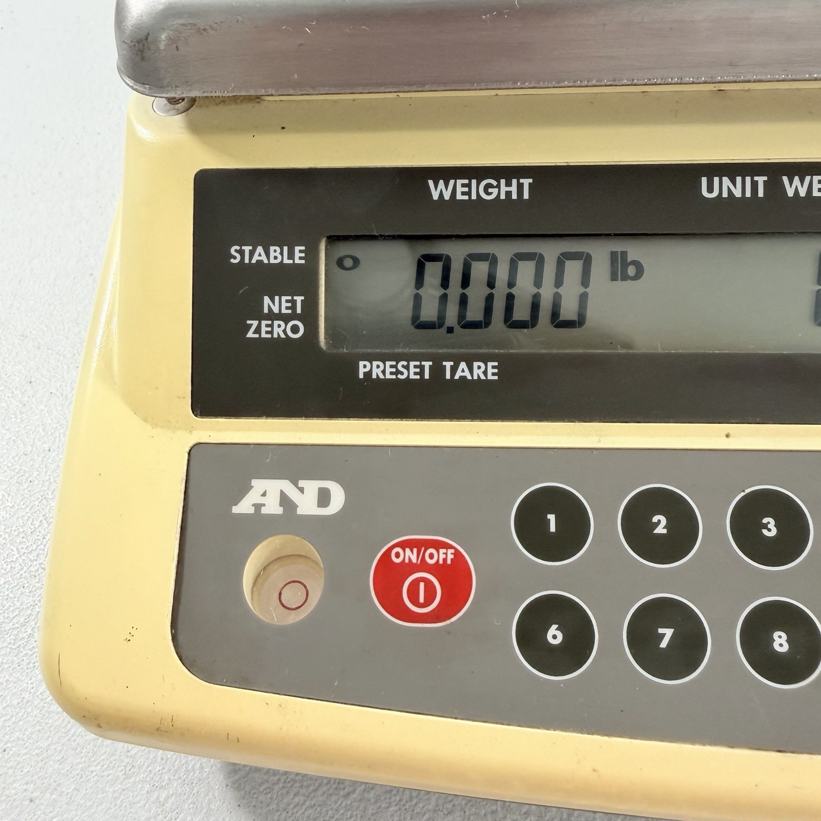 A&D HC-6KB Precision Counting Scale 12lb X 0.002lb 6kg X 0.001kg W/ Cord TESTED