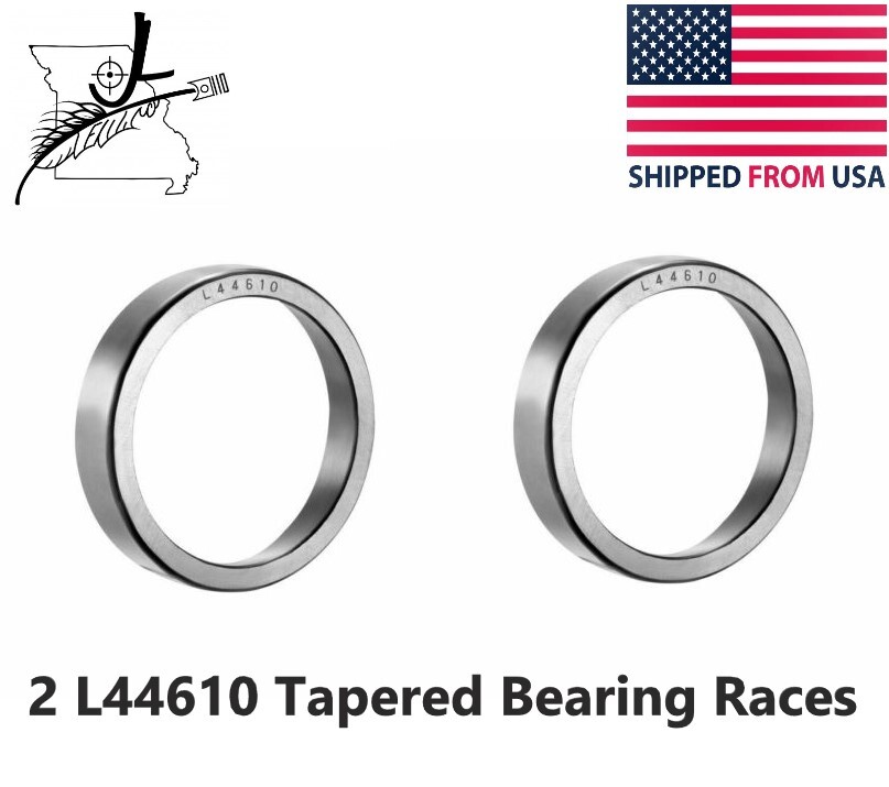 2 L44610 Bearing Races Cups Tapered OD 1.98″ W 0.58″ Trailer Carry On Others