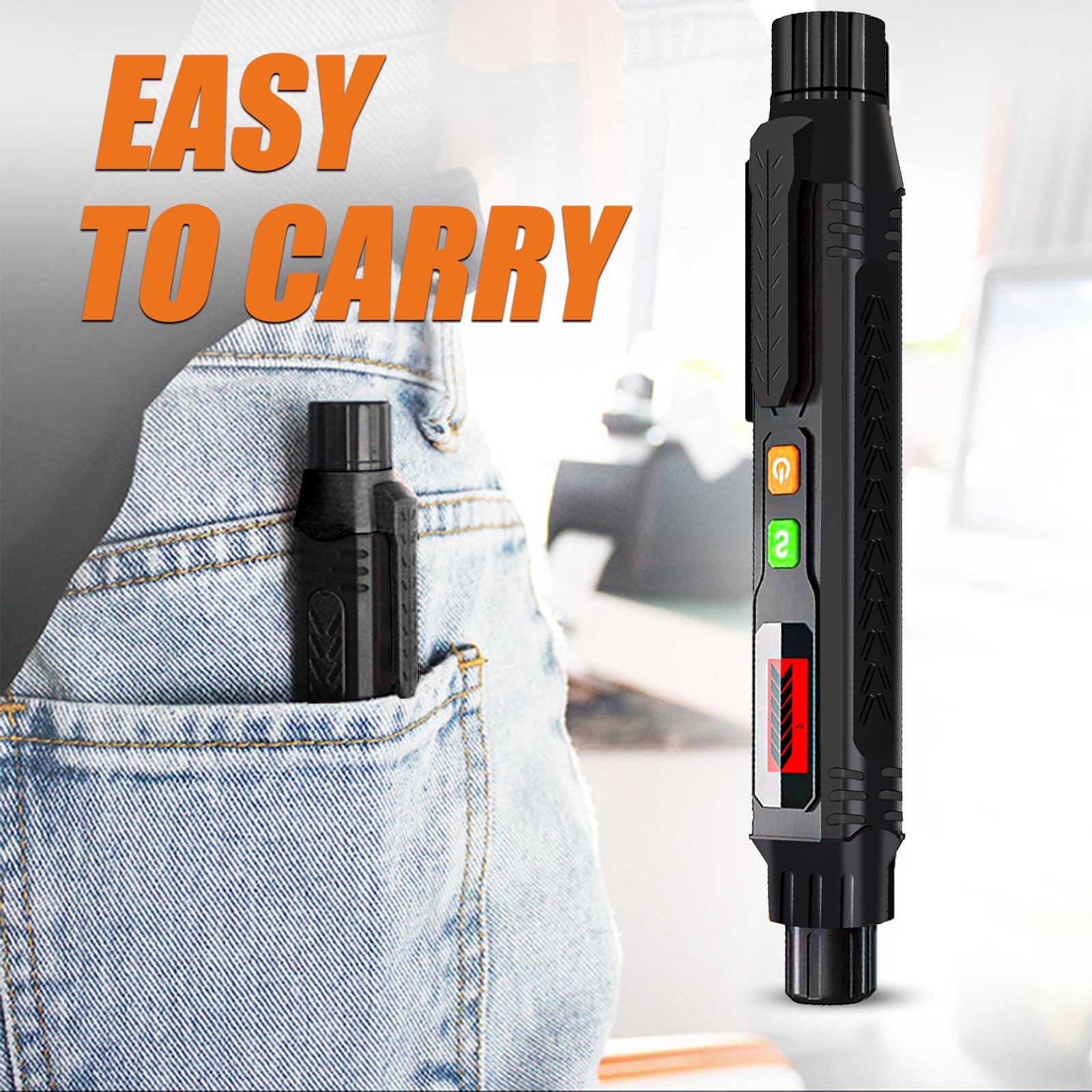 Natural Gas Leak Detector with Audible & Visual Alarm
