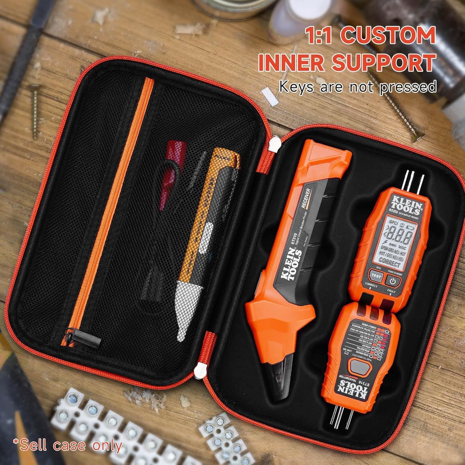 Hard Carrying Case for Circuit Breaker Finder & Outlet Tester – Case Only