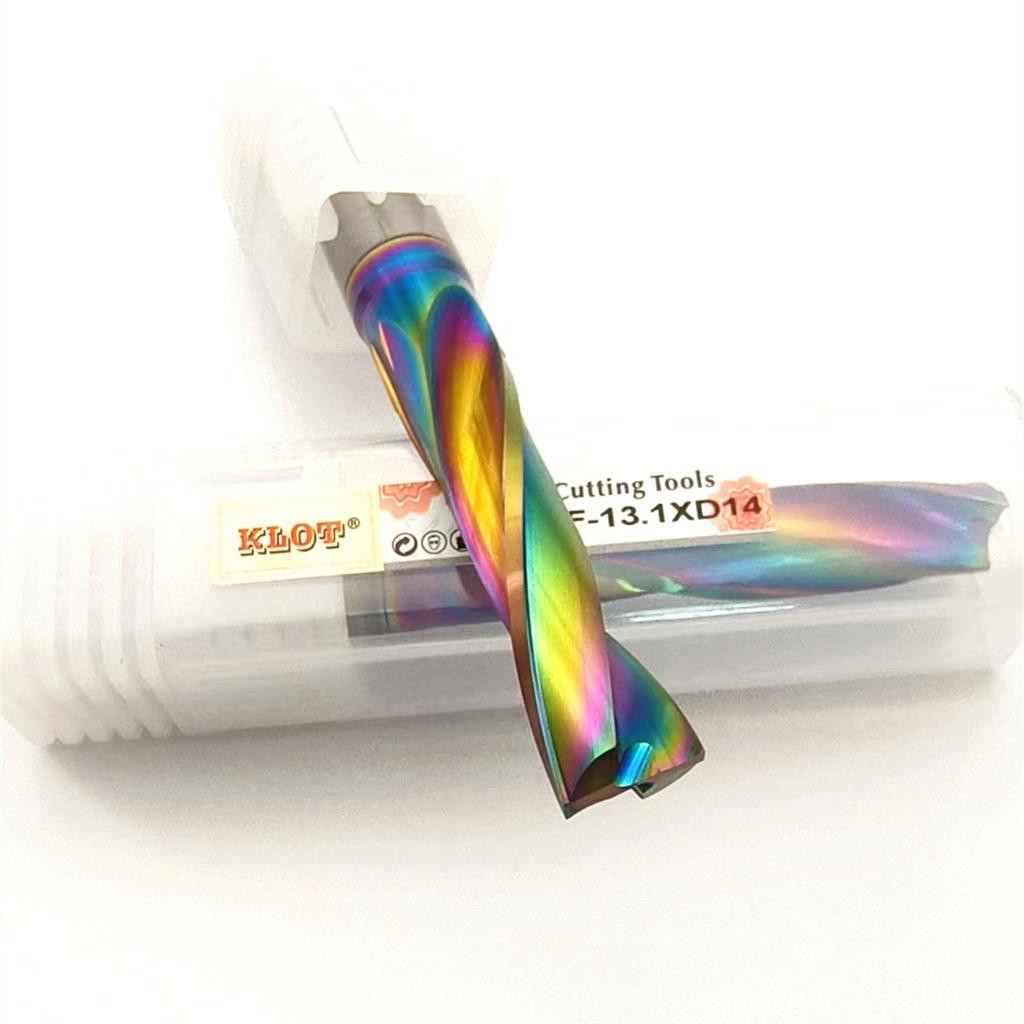 KLOT DLC Coated Solid Carbide Flat Bottom Drill Bit 0.5mm-4.0mm For Aluminum