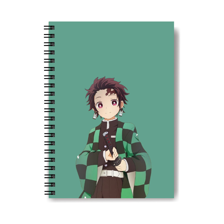 A5 Notebook Sidebind Anime Design Cardcover Book Lined Journal School Office
